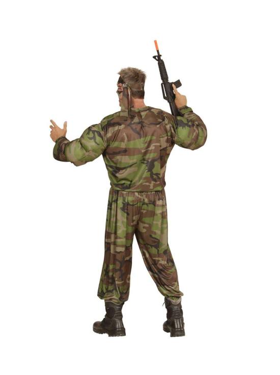 Fato de Soldado Jhony Rambo para adulto