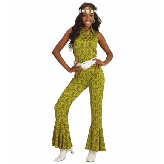 Macacão feminino Groovy fantasia anos 70 papel de parede adulto Macacão feminino Groovy fantasia anos 70 papel de parede adulto