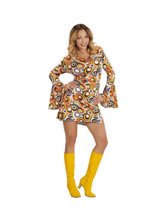 Fantasia Groovy Anos 70 Bubbles para Mulheres (Adulto)