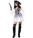 Fantasia de mulher pirata branca adulta