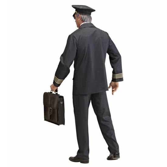 Fato de comandante piloto para adulto