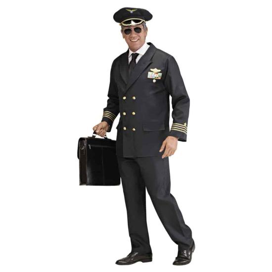 Fato de comandante piloto para adulto