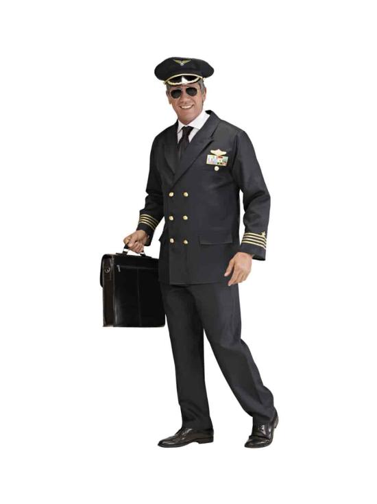 Fato de comandante piloto para adulto