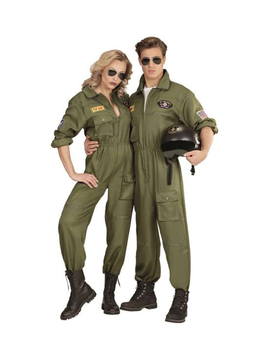 Fato de piloto de caça Top Gun para adulto