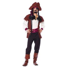 Fato de Pirata dos Sete Mares para adulto.