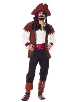 Fato de Pirata dos Sete Mares para adulto.