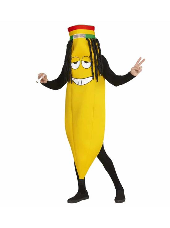 Fantasia adulta de banana Rastafari em tamanho único