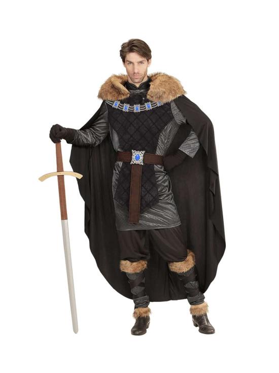 Fato de príncipe medieval John Snow para adulto