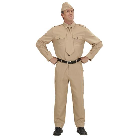 Fantasia de soldado adulto deluxe da 2ª Guerra Mundial