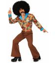 Fantasia de Super Rei do Ringue dos anos 70 para adultos. Homem adulto