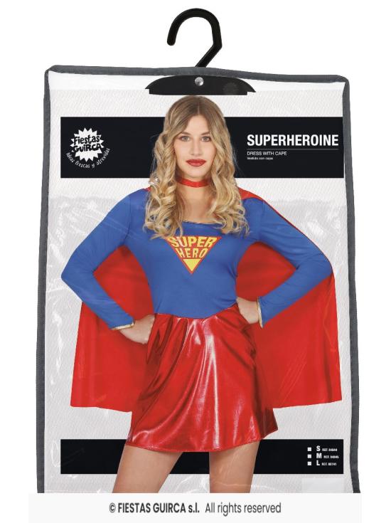 Fato adulto SuperHeroina tamanho adulto