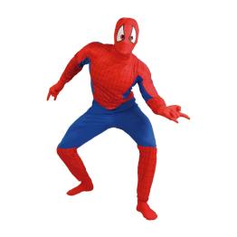 Fato de aranha super-herói adulto
