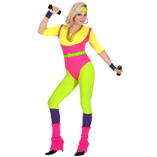 Fato de aeróbica Eva anos 80 para adulto. Fato de aeróbica Eva anos 80 para adulto.