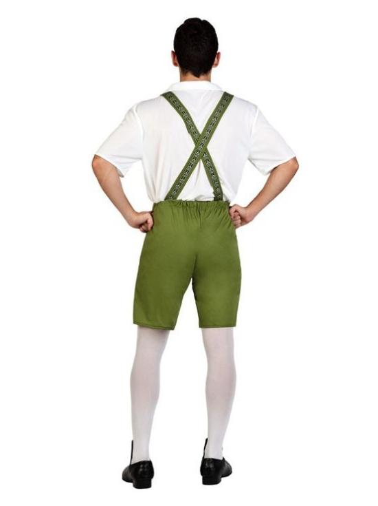Fantasia de babador verde para menino da Oktoberfest alemã