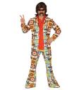 Traje Pimp Track dos anos 70 tamanho adulto