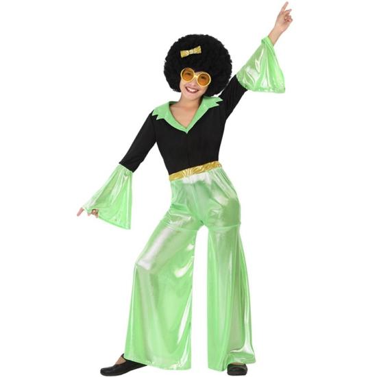 Fantasia de menina discoteca verde dos anos 70. Fantasia de menina discoteca verde dos anos 70.