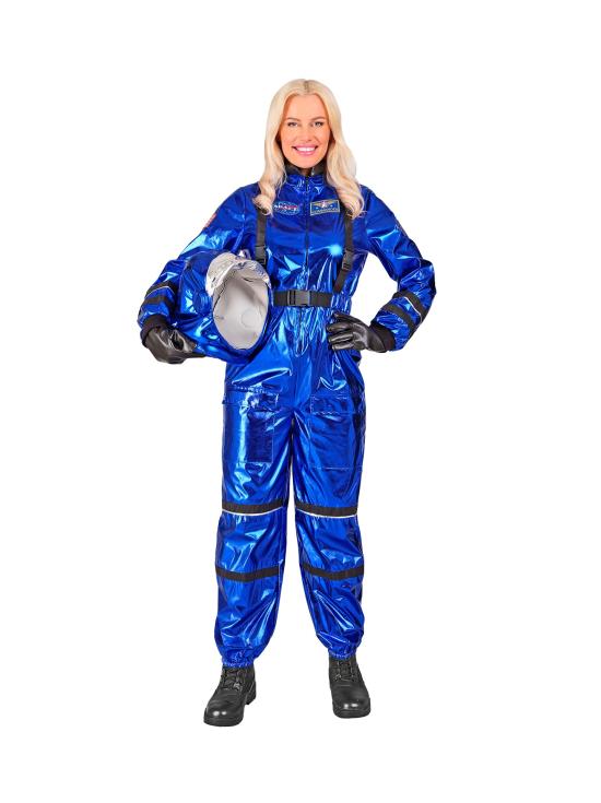 Fantasia de Astronauta Azul para Missão Espacial - Fantasia Feminina