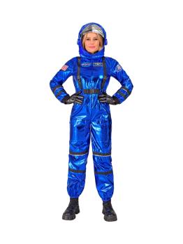 Fantasia de Astronauta Azul para Missão Espacial - Fantasia Feminina