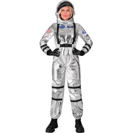 Fantasia prateada de missão espacial surpreendente para mulheres