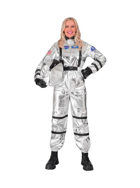 Fantasia prateada de missão espacial surpreendente para mulheres
