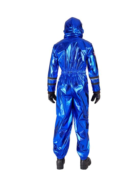 Fantasia de astronauta colonizador azul para adultos
