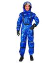 Fantasia de astronauta colonizador azul para adultos