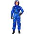 Fantasia de astronauta colonizador azul para adultos