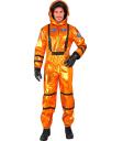 Fantasia de Astronauta Colonizadora para Adultos na Cor Laranja