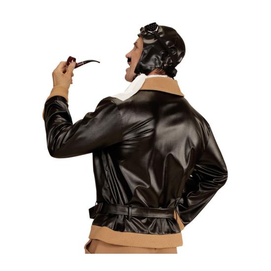 Fantasia de aviador retrô de luxo para adultos