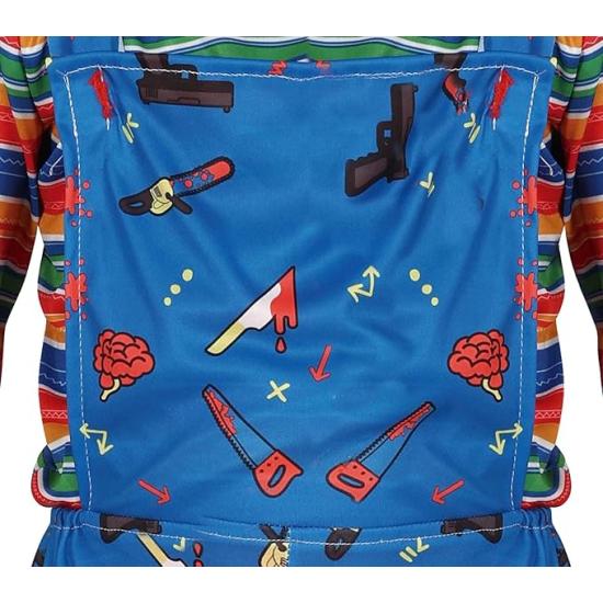 Fantasia de Brinquedo Malvado para Crianças - Camiseta e Macacão para Meninos - Fantasias de Brinquedo Maligno para Halloween, Carnaval e Festas à Fantasia - Ideal para Meninos - Azul e Multicolorido