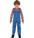 Fantasia de Brinquedo Malvado para Crianças - Camiseta e Macacão para Meninos - Fantasias de Brinquedo Maligno para Halloween, Carnaval e Festas à Fantasia - Ideal para Meninos - Azul e Multicolorido