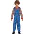 Fantasia de Brinquedo Malvado para Crianças - Camiseta e Macacão para Meninos - Fantasias de Brinquedo Maligno para Halloween, Carnaval e Festas à Fantasia - Ideal para Meninos - Azul e Multicolorido