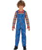 Fantasia de Brinquedo Malvado para Crianças - Camiseta e Macacão para Meninos - Fantasias de Brinquedo Maligno para Halloween, Carnaval e Festas à Fantasia - Ideal para Meninos - Azul e Multicolorido