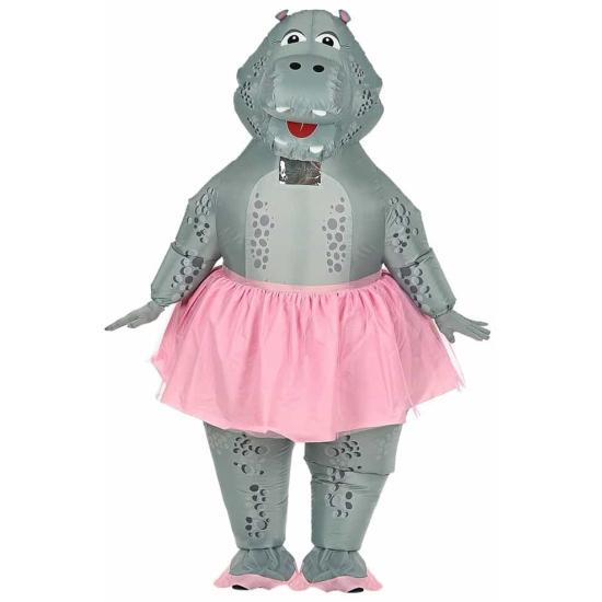 Fantasia inflável de dançarina de hipopótamo para adultos