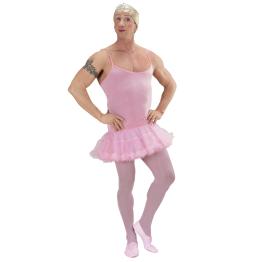 Fantasia de bailarina rosa fashion para homem