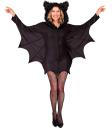 Fantasia de Morcego – Vestido de Morcego com Capuz e Asas para Mulher