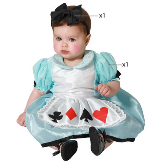Fantasia de bebê Alice Fantasia de bebê Alice