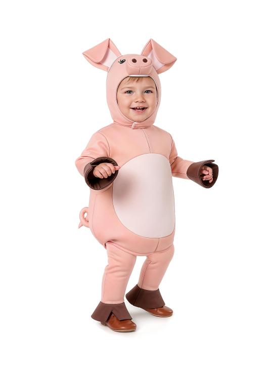 Fantasia de Porquinho Bebê 🐷 Divertida e Confortável