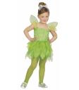 Fantasia infantil de fada Tinker Bell verde