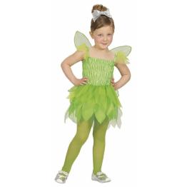 Fantasia infantil de fada Tinker Bell verde