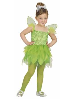 Fantasia infantil de fada Tinker Bell verde