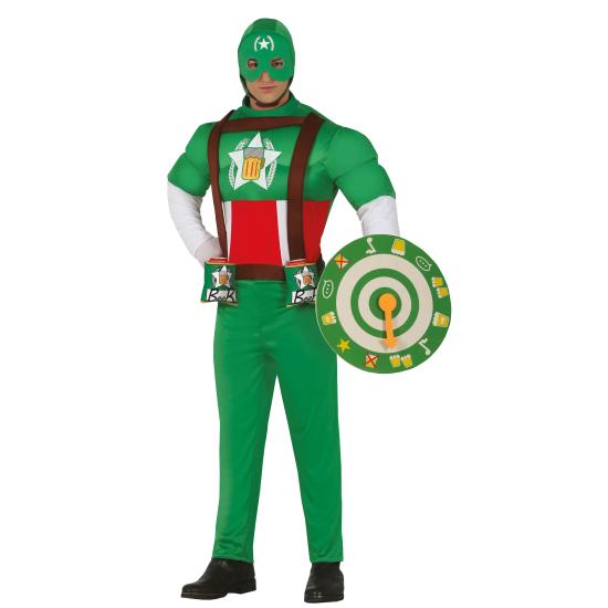 Fantasia de homem cerveja verde tamanho adulto