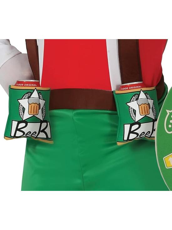 Fantasia Verde de Homem Cervejeiro para Adultos