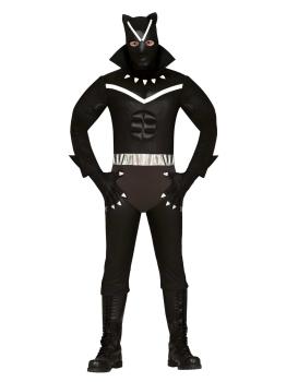 Fantasia econômica de pantera negra adulta
