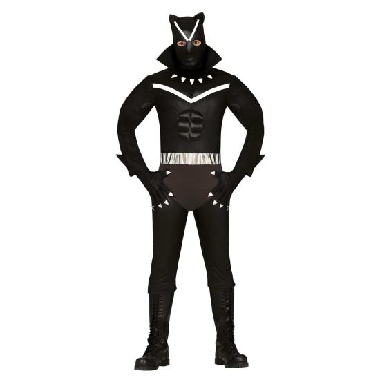 Fantasia econômica de pantera negra adulta