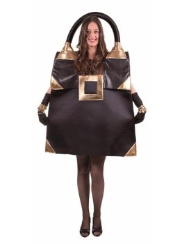 Fantasia elegante de bolsa preta para adulto
