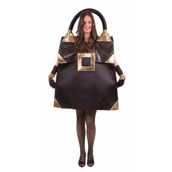 Fantasia elegante de bolsa preta para adulto