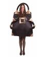 Fantasia elegante de bolsa preta para adulto