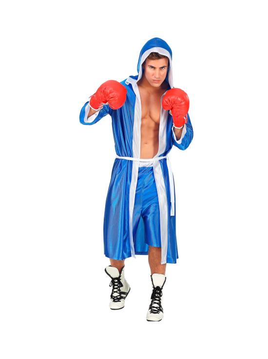 Fato de boxer azul tamanho adulto