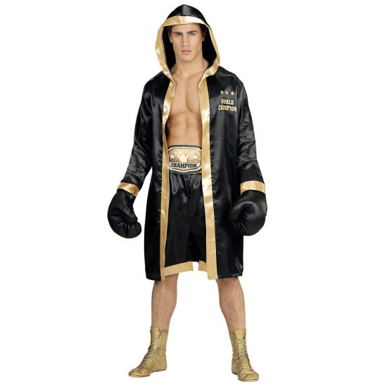Traje de campeão mundial de boxe masculino